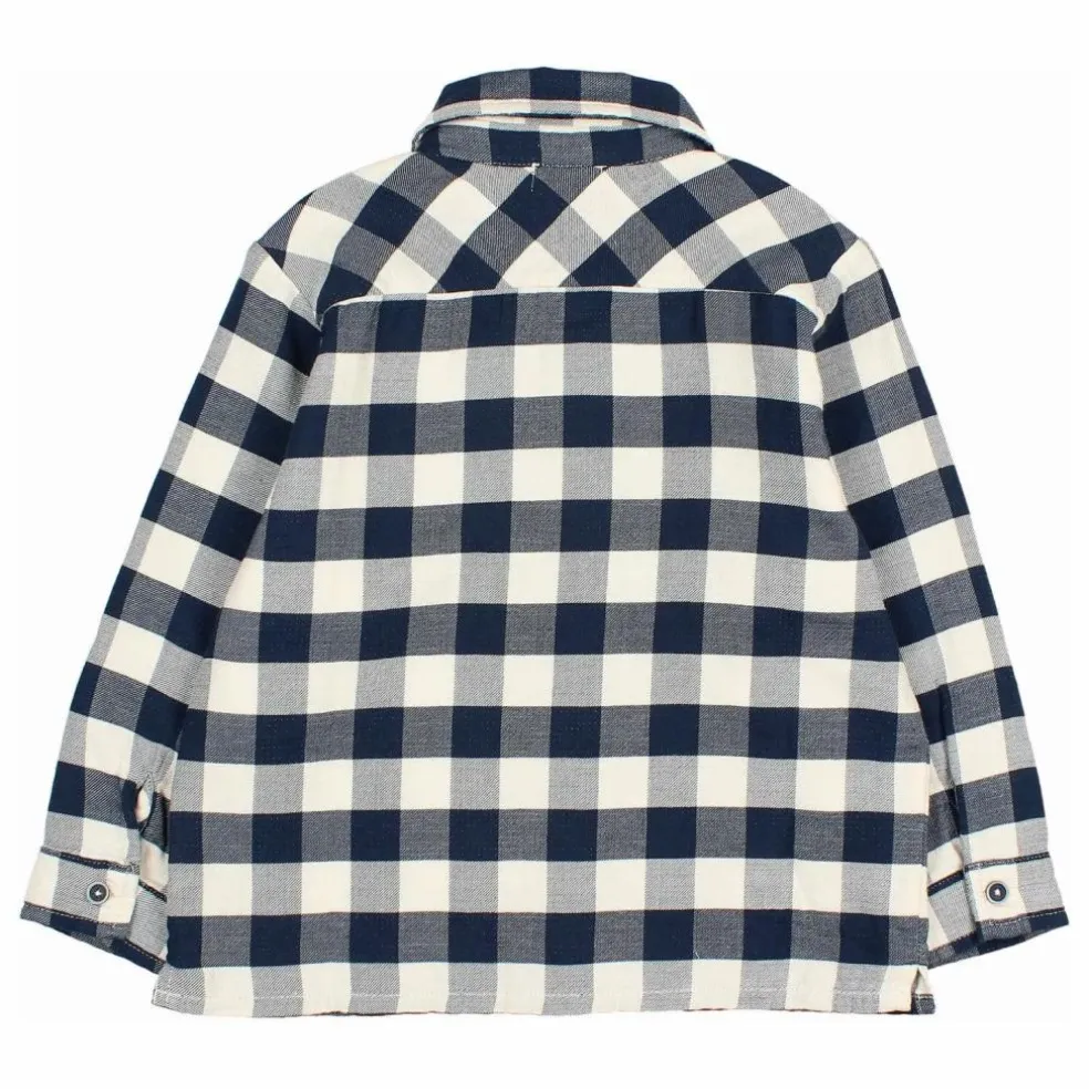Chemise Gingham Carreaux | Bleu marine