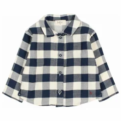 Chemise Gingham Carreaux Bébé | Bleu marine