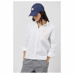 Chemise Gizelle Popeline de Coton | Blanc