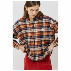 Chemise Greta Carreaux | Orange