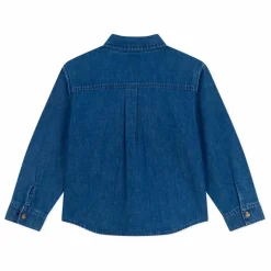 Chemise Jean Logo Coton Bio | Bleu jean