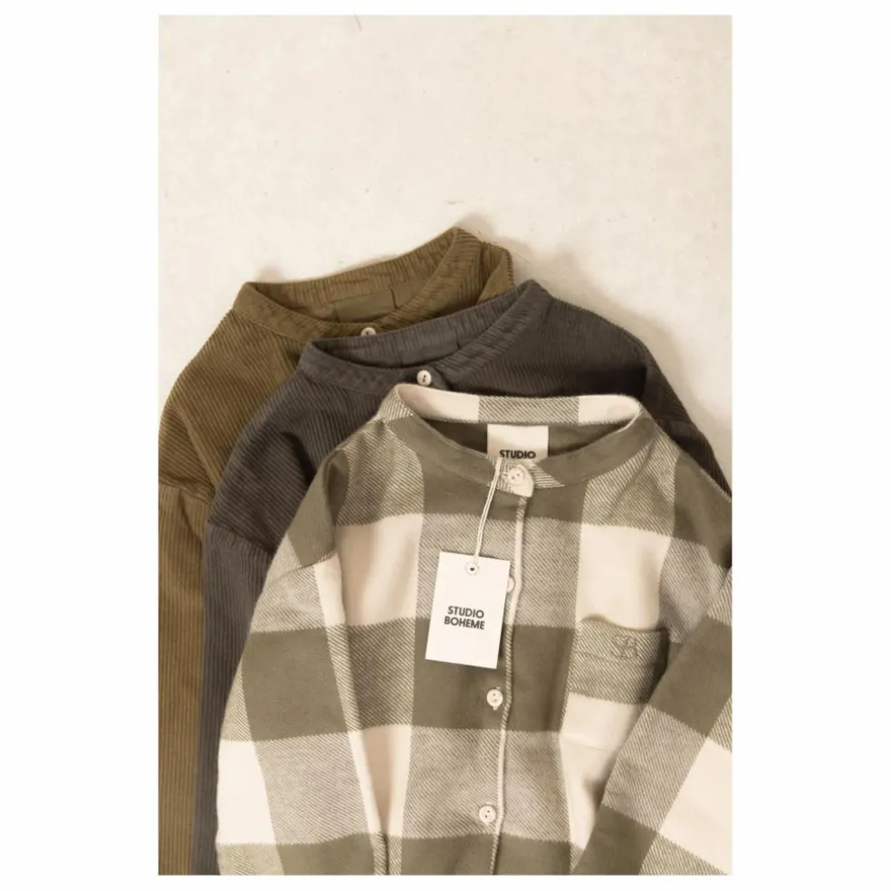 Chemise Jim Velours Côtelé Coton Bio | Taupe