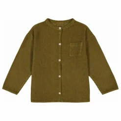 Chemise Jim Velours Côtelé Coton Bio | Vert kaki