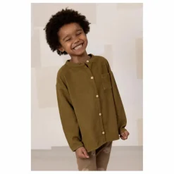 Chemise Jim Velours Côtelé Coton Bio | Vert kaki