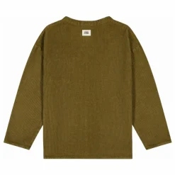 Chemise Jim Velours Côtelé Coton Bio | Vert kaki