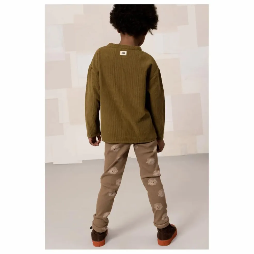 Chemise Jim Velours Côtelé Coton Bio | Vert kaki