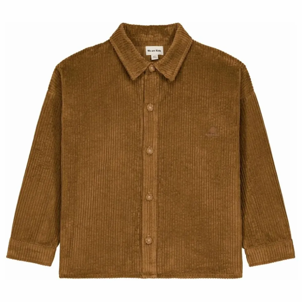 Chemise Johnny Velours Côtelé | Marron