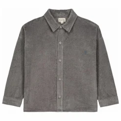 Chemise Johnny Velours Côtelé | Gris