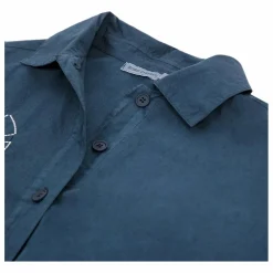 Chemise Kaleidoscope Brodée Coton Bio - Collection Femme | Bleu marine