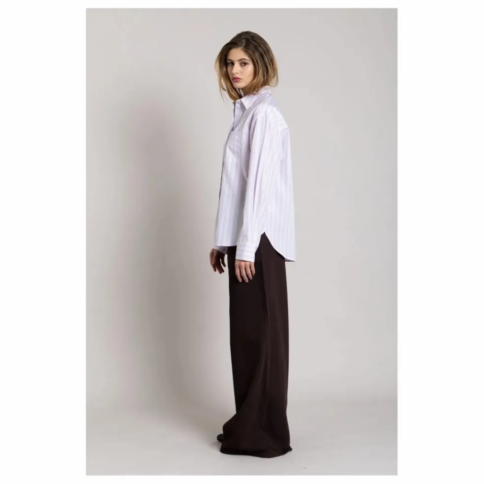 Chemise Kanel Rayée | Lilas