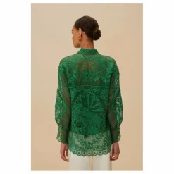 Chemise Landscape Guipure | Vert