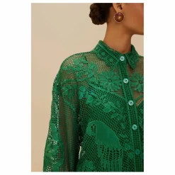 Chemise Landscape Guipure | Vert