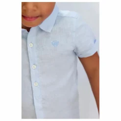 Chemise Manches Courtes Lin | Blanc