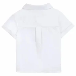 Chemise Manches Courtes Lin | Blanc