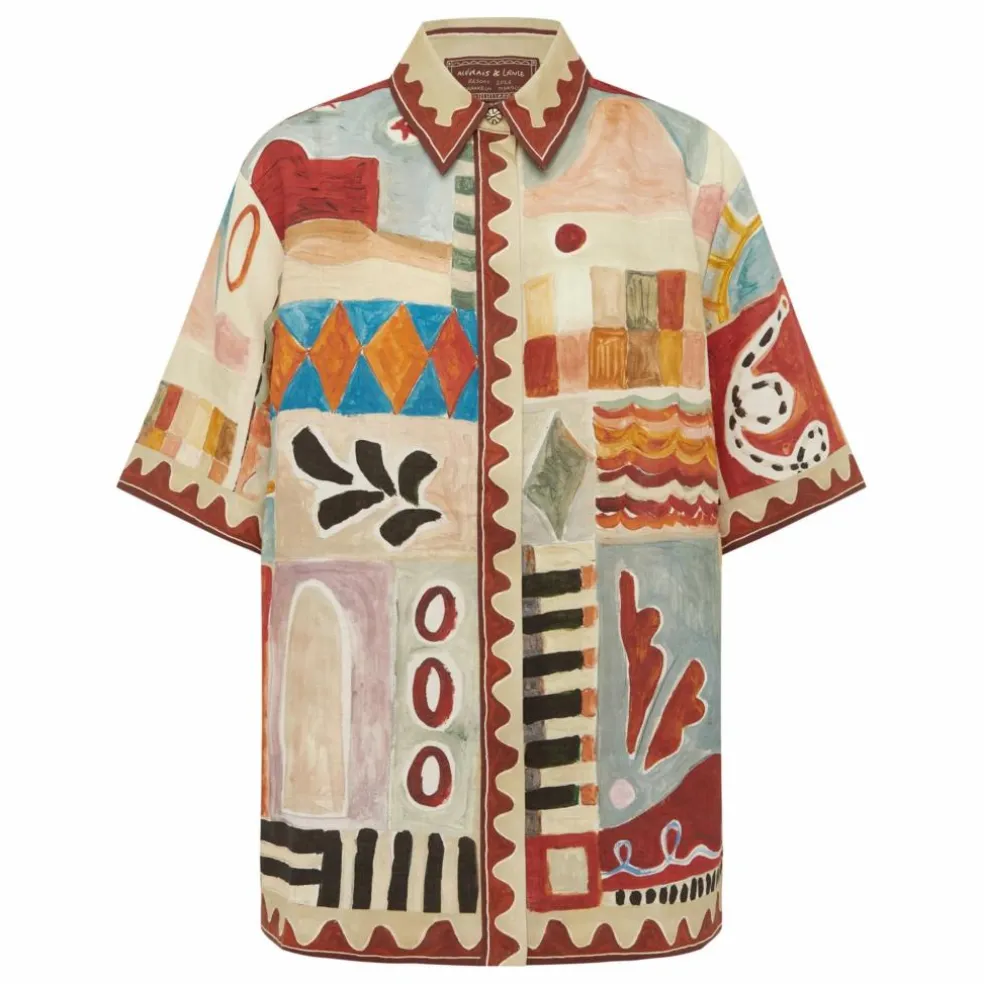 Chemise Manches Courtes Michelle Lin | Ecru