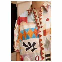 Chemise Manches Courtes Michelle Lin | Ecru
