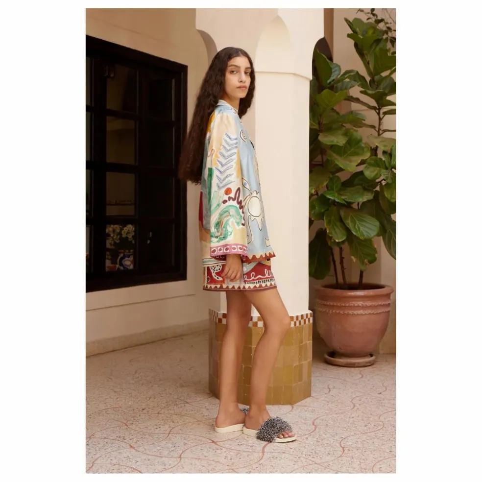 Chemise Michelle Soie | Bleu ciel