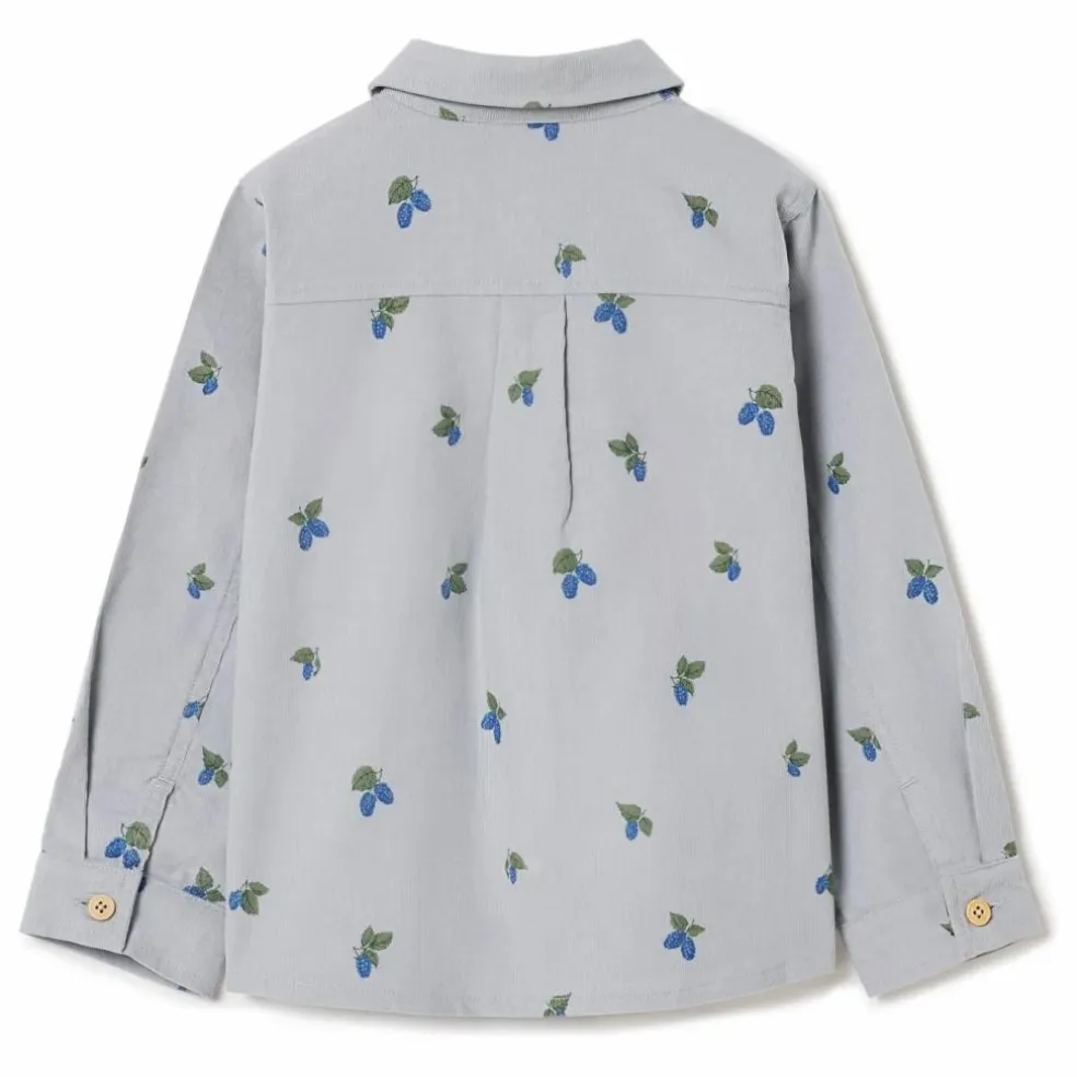 Chemise Mulberry Velours Côtelé | Bleu