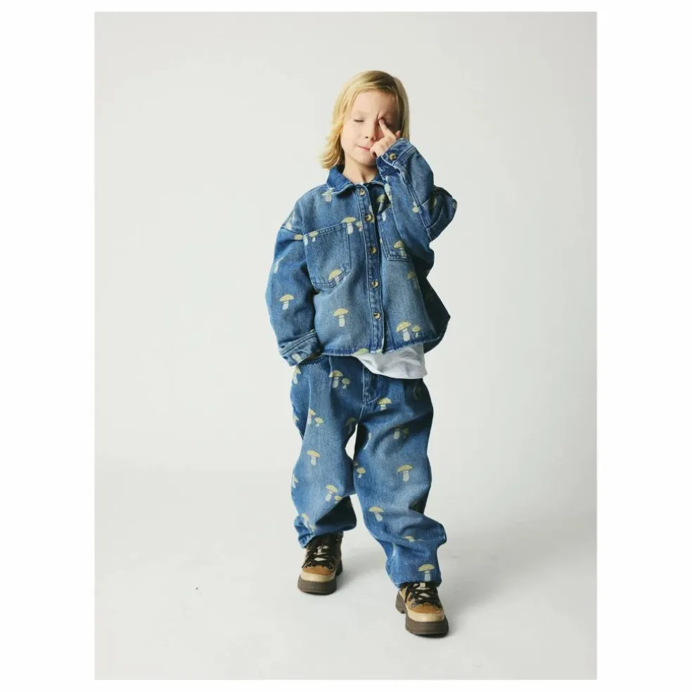 Chemise Nohr Champignons Coton Bio | Denim
