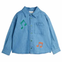 Chemise Notes Denim Coton Bio | Bleu