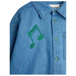 Chemise Notes Denim Coton Bio | Bleu