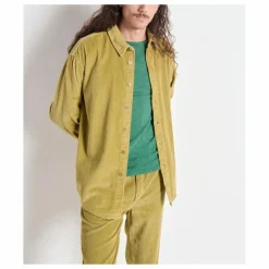 Chemise Padow Velours | Vert kaki clair