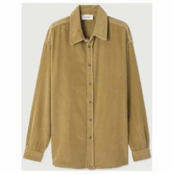 Chemise Padow Velours | Vert kaki clair