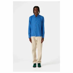Chemise Plain Lin | Bleu