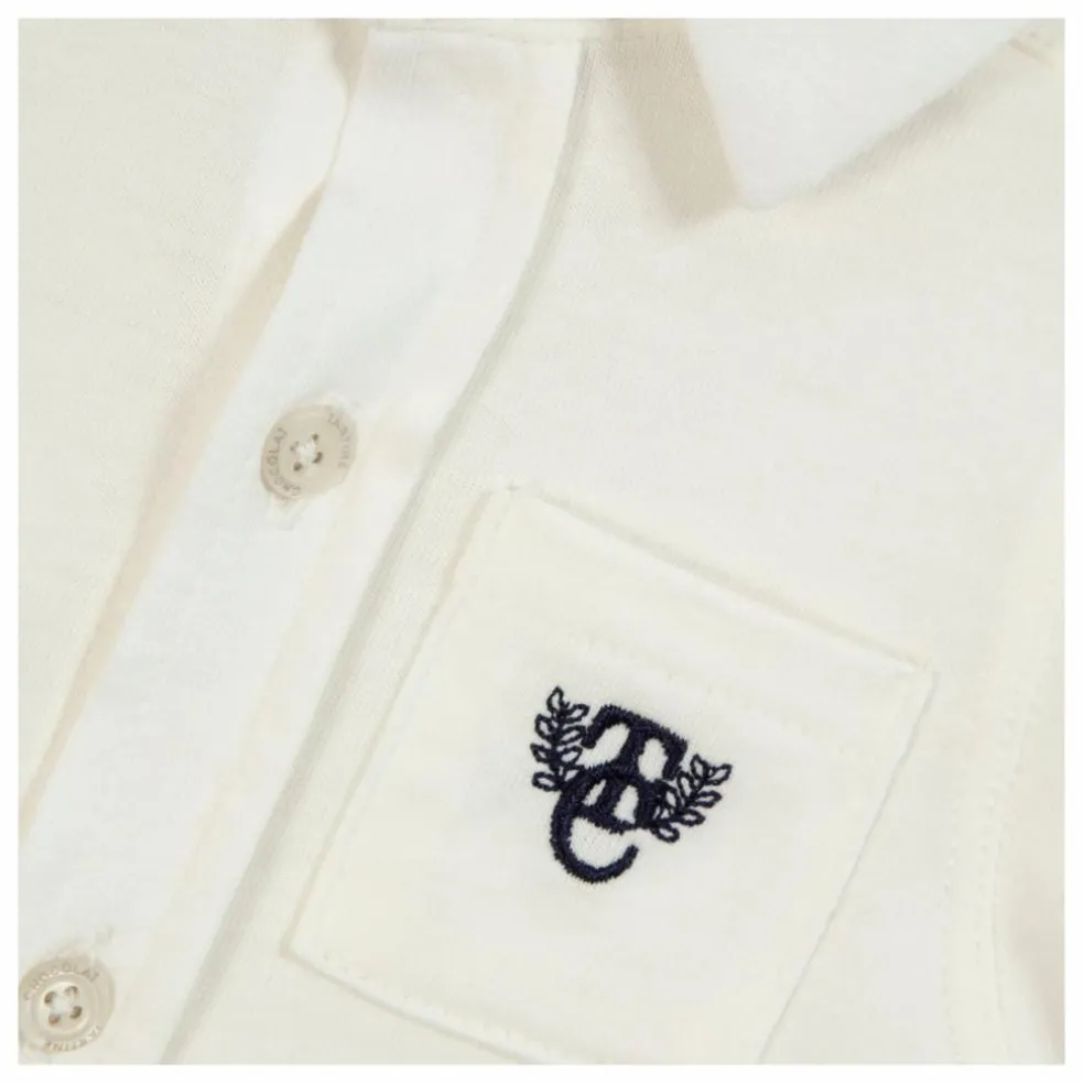 Chemise Poche Brodée | Nacre