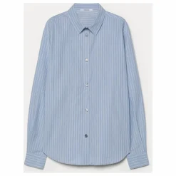 Chemise Rayée Popeline de Coton | Bleu
