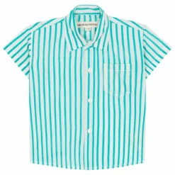 Chemise Rayure | Bleu turquoise