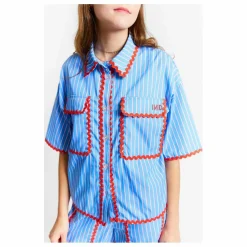 Chemise Rayures Bords Contrastés Suraya | Bleu