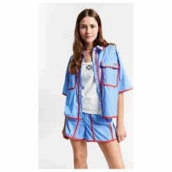 Chemise Rayures Bords Contrastés Suraya | Bleu