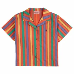 Chemise Rayures Coton Bio | Rouge