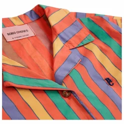 Chemise Rayures Coton Bio | Rouge