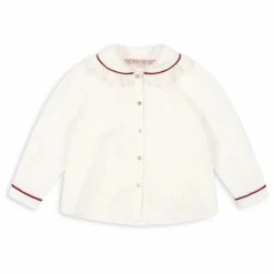 Chemise Ria Col Dentelle | Ecru