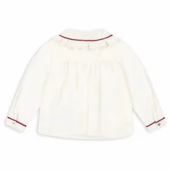 Chemise Ria Col Dentelle | Ecru