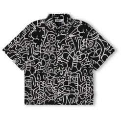 Chemise Richie Doodles Coton Bio | Noir