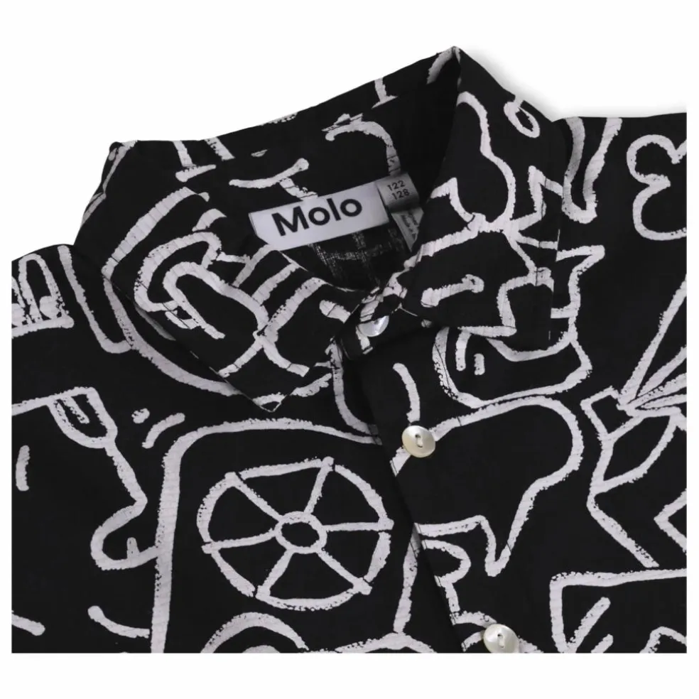 Chemise Richie Doodles Coton Bio | Noir