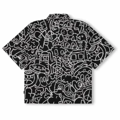 Chemise Richie Doodles Coton Bio | Noir