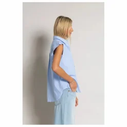 Chemise Sans Manches Laura Rayée | Bleu Clair