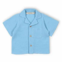 Chemise Spyros Gaze de Coton | Bleu ciel