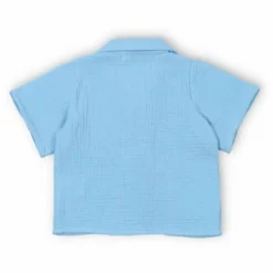 Chemise Spyros Gaze de Coton | Bleu ciel