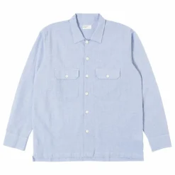 Chemise Utility Seersucker | Bleu ciel
