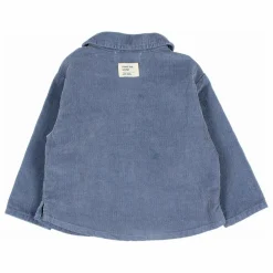 Chemise Velours Côtelé Coton Bio | Bleu gris