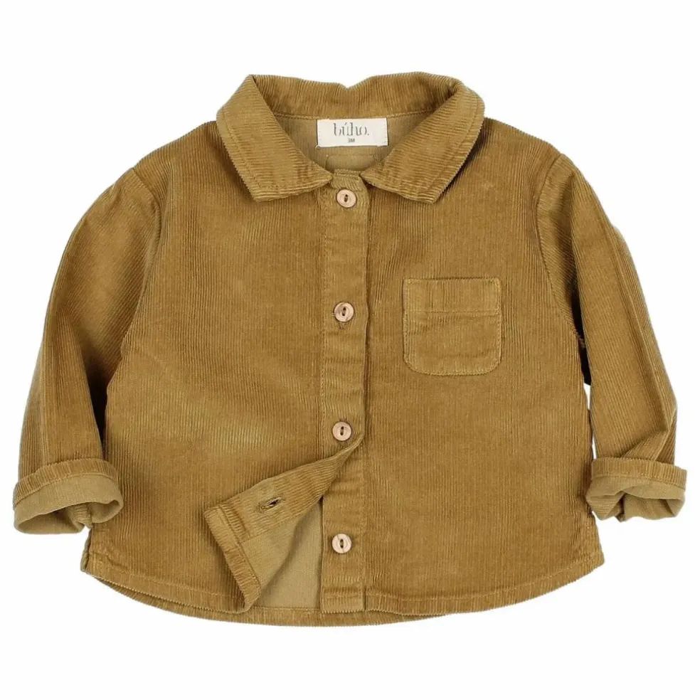 Chemise Velours Côtelé Coton Bio | Ocre