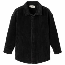 Chemise Velours Côtelé Padow Coton Bio | Noir