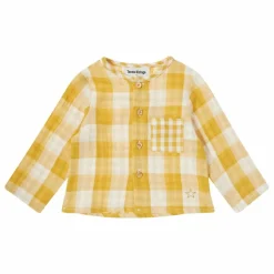 Chemise Vichy | Jaune moutarde