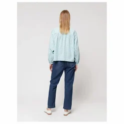 Chemise Vichy Seersucker - Collection Femme | Bleu turquoise