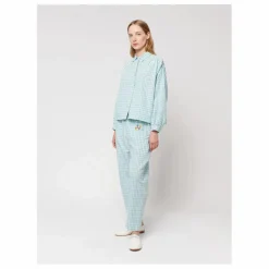 Chemise Vichy Seersucker - Collection Femme | Bleu turquoise